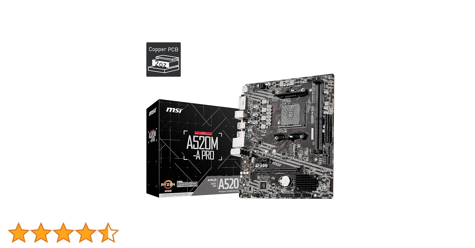 マザーボード RYZEN3 3100 A520M-A PRO DDR4 3200 16GB A520M-A PRO